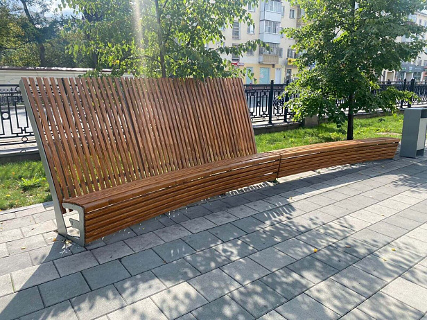 Производство и монтаж уличных скамеек в г. Екатеринбург